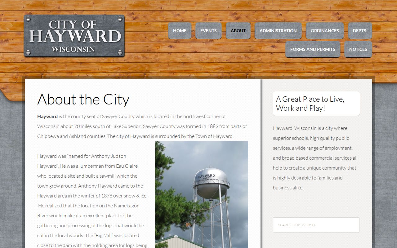 Hayward criminal history and Big Mill city history