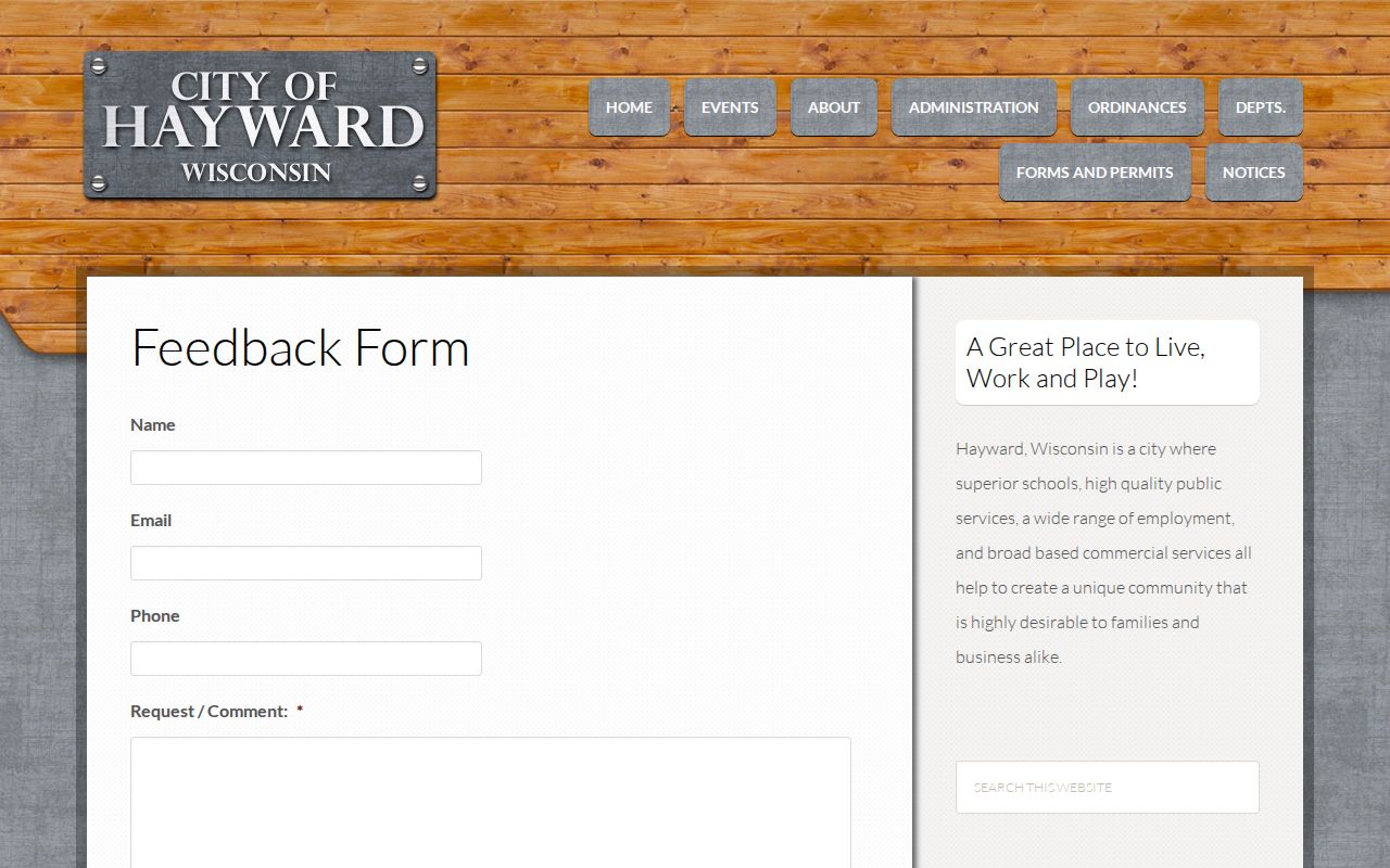 Hayward criminal history general city feedback form